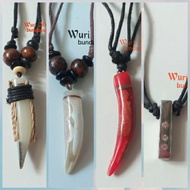 Ethnic necklace pull necklace