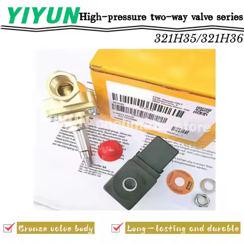 321H35, 321H36, Parker, pneumatic components, solenoid valves, blow bottle machine high-pressure val
