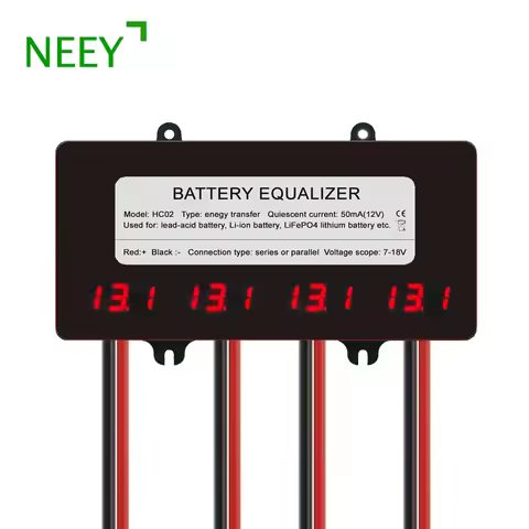 NEEY 48V Battery Balancer Smart 5A 10A Active Equalizer 12V 24V Lifepo4 Battery Current Voltage Li-i