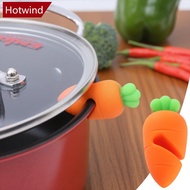 HOTWIND Creative Cute Little Pepper Carrot Chicken Leg Modeling Pot Lid Raising Silicone Anti-Spill 