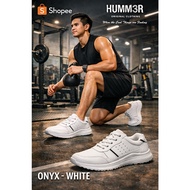Humm3r Onyx White - Men's White Shoes BIG Size 45 - 52 Men's Running Sneakers
