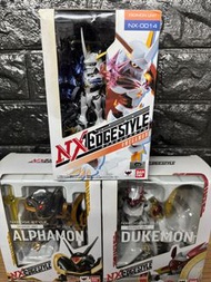 全新未開 行版 Bandai NXEDGE STYLE 數碼暴龍 Digimon 奥米加獸+紅蓮騎士獸+阿爾法獸
