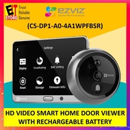 7xq7 EZVIZ LOOKOUT DP1 HD VIDEO SMART HOME DOOR VIEWER WITH RECHARGEABLE BATTERY (CS-DP1-A0-4A1WPFBS