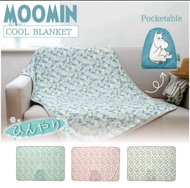 ผ้าห่มเย็น Moomin Cool Blanket ผ้าห่มลายมูมิน พกพาได้ ลิขสิทธิ์แท้จากญี่ปุ่น 🇯🇵 ผ้าห่มแคมป์ปิ้ง
