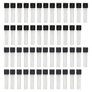 50PCS TO-92 Bipolar Junction Transistor (BJT) Kit: 2N5551 and 2N5401 NPN Switching Transistors  50PC
