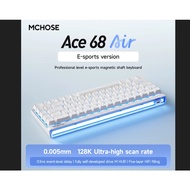 MCHOSE Ace68 Air E-sports Hall Effect Magnetic Snow White - Mount Tai Magnetic Switch - MC-Ace68Air-