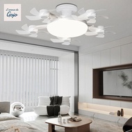 GOJO 5 Heads Ceiling Fan Light, 2 in 1 3 Lighting Modes Hanging Fan with LED Light, Creative Wind Sp