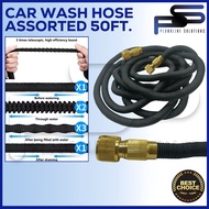 Car Wash Assorted 50FT 75FT 100FT Garden Water Supply Black Hose Gardening Tools