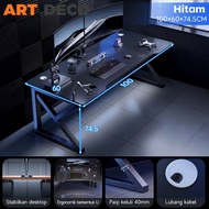 Meja Gaming Computer Desk Gaming Table Carbon Fibre Gaming Office Study Table Meja Komputer PC Table