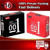 Ready Stock CONDOM GOOD Aroma 001Super Thin Condom 001超薄安全套 狼牙套 spike condom 3PCS EXTREME THIN THINN
