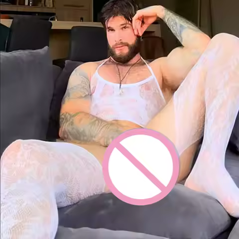 White Male Pantyhose Fashion Full Body Stocking Clothes Hot Erotic Men's Underwear Crotchless Tight 