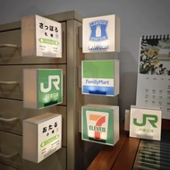 Fridge Magnetic JR Tokyo Magnet Osaka711Convenience Store Signage FamilyMart Glow Stickers Miniature