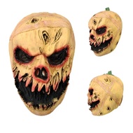 Horror Pumpkin Mask Cover Halloween Decoration Scary Pumpkin Carnival Costume Props Party Dress Up L