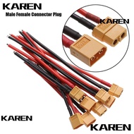 KAREN1 XT60 Connector Plug High Quality Parts 12 AWG/14 AWG Wires Female / male