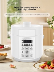 Aide 1.6l Mini Small Electric Pressure Cooker 304 Stainless Steel Liner Pressure Cooker 1~2 People M