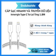 Type C TO Hybrid TING Fast Charging And Data Transmission Cable TING 1.8M INNERGIE Brand - Super Durable With 15000 Bending Test