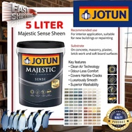 🔥 JOTUN 5 LITER MAJESTIC SENSE INTERIOR  WALL PAINT / CAT DINDING DALAM RUMAH KILAT/ WASHABLE PAINT