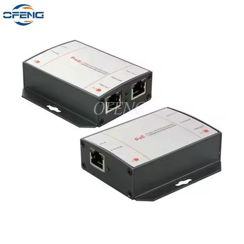 POE Extender with IEEE 802.3af Standard, 1 Input and 2 Output, Transmitter Distance 200m, NVR IP Cam