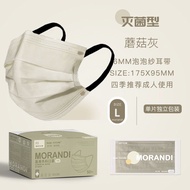 【individual Packing】50 Pcs Morandi Color Disposable Mask Three-layer Independent Packaging Color Fac
