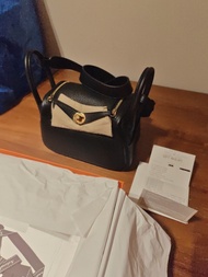 全新 愛馬仕 Hermes Mini Lindy 黑金