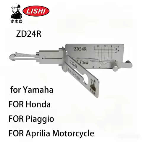Lishi ZD24R-AG 2-in-1 Pick & Decoder LOCKSMITH TOOL for Yamaha FOR Honda FOR Piaggio FOR Aprilia Mot