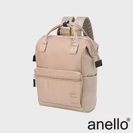 anello 霧面微光澤感 防潑水口金後背包 Small size- 米色