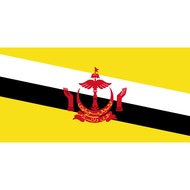 Brunei National Flag Full Printing Peles Material