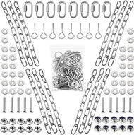 'Hicarer Complete Hanging Target Gong Mounting Kit AR500 3/8'' Steel Shooting Mounting Kit Steel Tar