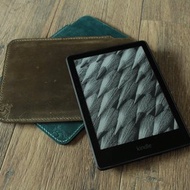 Kindle Paperwhite 皮革保護套適用於 paperwhite 第 11 代 2021 年藍綠軍綠色