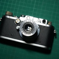 Leica III (DIII) With Industar-50 Red P Collapsible, Zorki Leather Case