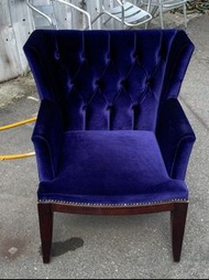 非凡二手家具【全館自取價】紫色絨布單人沙發*多功能沙發*沙發椅*單人沙發*套房沙發*房間椅*二手沙發