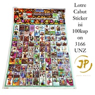 Mainan Anak Lotre Cabut Stiker 100 Kupon