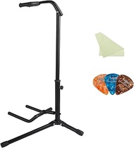 Universal Guitar Stand - Height Adjustable & Foldable with Soft Neck Rest, Stable Hold for Acoustic,