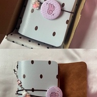 A6 Polkadot Leather Journal