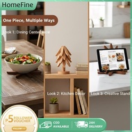 [HF] 3/4/5PCS tree-shaped high-temperature solid wood heat insulation placemats