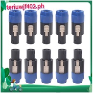 10PC 4Pin NL4FC Speaker Connector Ohm Plug Speaker Audio Cable Adapter Twist Lock 4Pin Speakon Femal