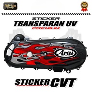 CVT BLOCK STICKER - MOTORCYCLE VARIATION STICKER CVT BLOCK ARAI POLET