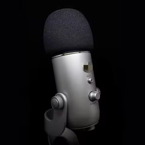 Professional Foam Windscreen for Blue Yeti - Covers Other Large Microphones, MXL, Audio Technica etc