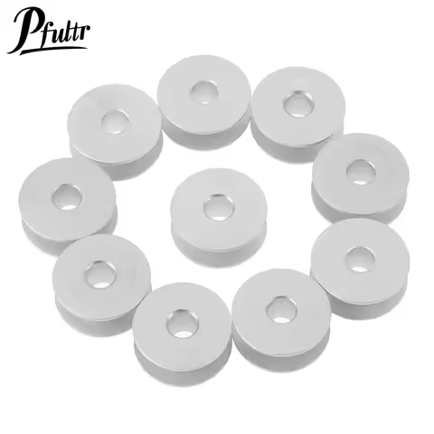 10Pcs 21mm Industrial Sewing Machine Aluminum Bobbin for Singer Brother Lockstitch Sewing Machine To