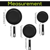 Three-Piece Suit81-inch Non-stick Frying Pan Flat-bottomed Pan Cookware Flat-bottomed Pan Set for Fr