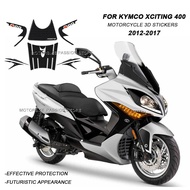 For Kymco XCITING 400  xciting400 2012-2017 Motorcycle Accessories 3D Resin Sticker Decorations and 