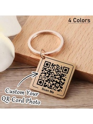 กุญแจห้อยคอ QR Code แบบตามสั่ง บัตรสติกเกอร์ส่วนบุคคล ข้อมูลบริษัท งานปาร์ตี้ งานแต่งงาน ทำจากโลหะสแ