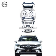 High quality body kit for Mercedes Benz GLC 2023+ X254 upgrade GLC 300 car bumper front bumper grill