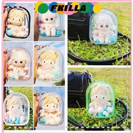FKI Outdoor Bag, 10cm Doll Multicolor Storage , Gift PVC  Transparent Bag Decoration Doll Display Bo