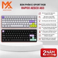 AESCO A83 (Rapoo) | E-Sport RGB Keyboard – Real-Time Touch Switch, Hot-Swap, Wireless 4KHz & Wired 8