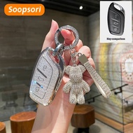 Soopsori For MG 4/MG 5/HS/VS/ES/ZS/EV/IM6 car Key Cover HS MG remote key case ZS key cover MG 4 key 