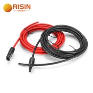 Risin 15Meter Solar Cable PV Panel Wire UV Resisitant XLPE Insulation Solar DC Cable Factory 4mm2 6m