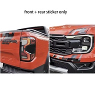 Pair Car Sticker Bedside Tailgate Bumper Stickers Wrap Vinyl Film Overlay Blackout Decal Graphics Fo