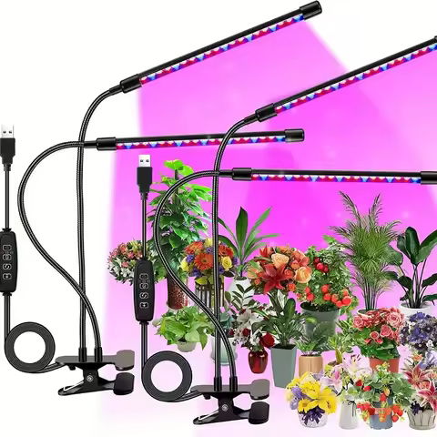 LED USB Grow Light Indoor Garden Brightness Plants Grow Lamp 3/9/12H Timer 9 Dimmable for VEG Seedli