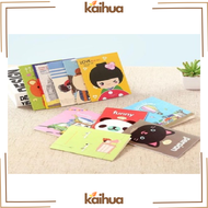KAIHUA Buku Tulis Mini Motif Kartun Cartoon Buku Catatan Memo Pad Mini Note Book Lucu Buku Tulis Kar